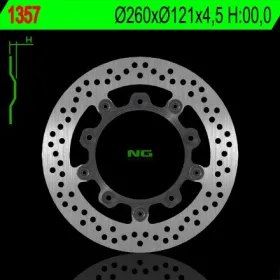 NG BRAKES Priekinis plaukiojantis stabdžių diskas 260mm Suzuki AN Burgman 250-650cc 03-17