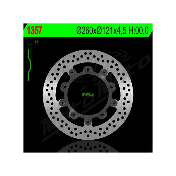 NG BRAKES Front Floating Brake Disc 260mm Suzuki AN Burgman 250-650cc 03-17