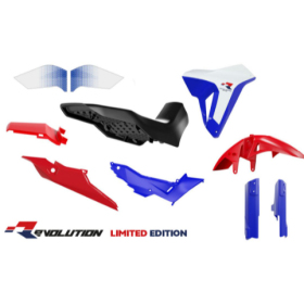Racetech Plastic Set HONDA XL 750 TRANSALP 23-25 Red/Blue