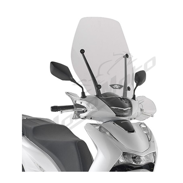 KAPPA Priekinis stiklas skaidrus 54x49cm Honda SH 125-350 20-25