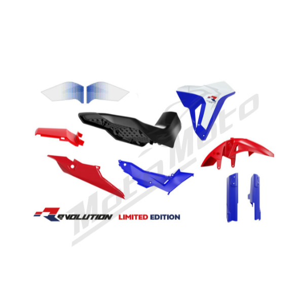 Racetech Plastikų Kompl. HONDA XL 750 TRANSALP 23-25 Raudona/Mėlyna