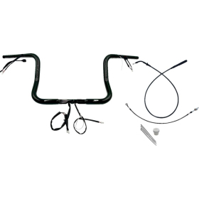 FAT BAGGERS INC. Round Top Handlebar Kit Black 91.5x30.5cm Harley Davidson FLHLT / FLHX / FLHXL / FLHXSE 1923-1977 23-26