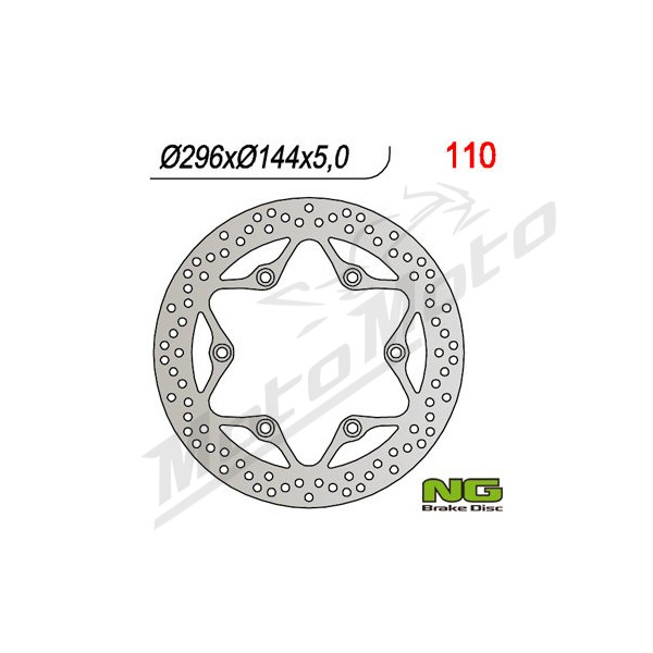 NG BRAKES Front Fixed Brake Disc 296mm Cagiva / Honda 750-1300cc 81-12