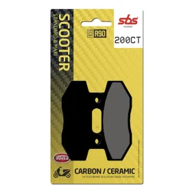 SBS CT Scooter Carbon Tech 200CT Organic Brake Pads Garelli / Keeway / Kymco / Peugeot / Sachs 50-150cc 04-16