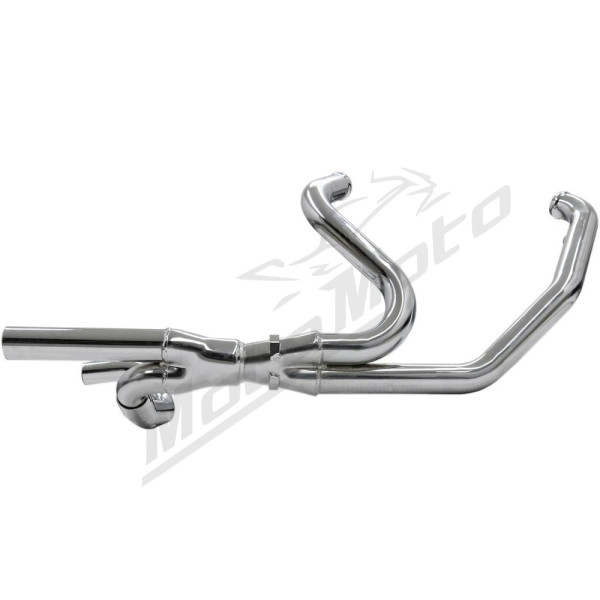 BASSANI XHAUST 2x2 Dual Headpipes Harley Davidson FLHR / FLHRC / FLHT / FLHTC 1584-1690cc 09-16