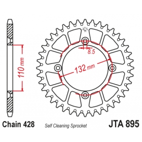 Rear sprocket ALU JTA895