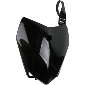 UFO Replacement Front Number Plate Kawasaki KLX 110cc 10-> Black