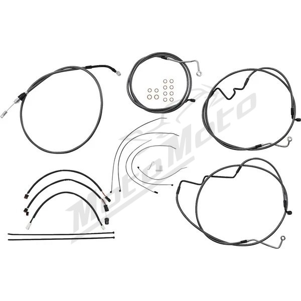 MAGNUM SHIELDING Karbon Fiber Handlebar Installation Kit 38/43cm Harley Davidson FLHT / FLH / FLHX / FLHXS 1750/1977 21-24