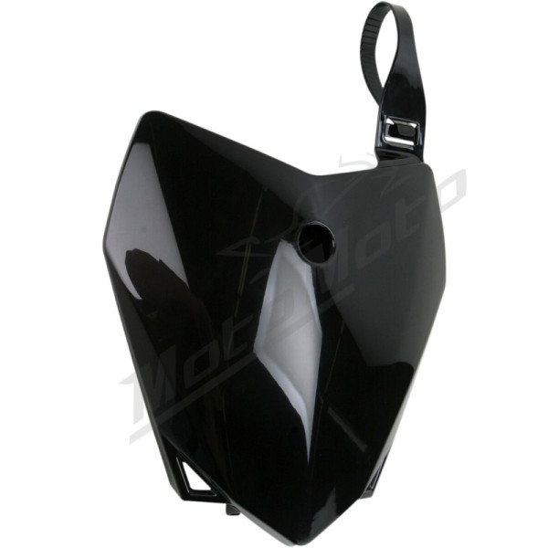 UFO Replacement Front Number Plate Kawasaki KLX 110cc 10-> Black