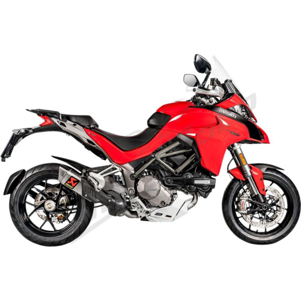 AKRAPOVIC Slip-On Line Muffler Titanium Ducati Multistrada 1200-1260 15-20