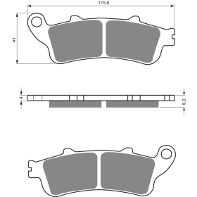 GOLDFREN Stabdžių trinkelės 135 AD Honda / Kawasaki / Peugeot