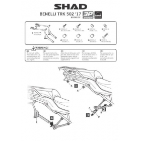 SIDE CASE HOLDER SET FOR BENELLI TRK 502 2016-2018