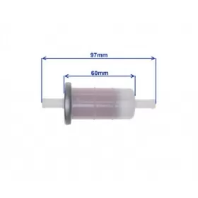 Universal fuel filter 8mm 