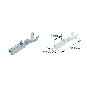 TOURMAX Electrical Female Terminal Pin Type 070 (FRY) 50pcs