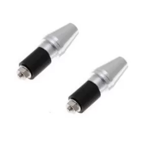 SALE! Universal handlebar sliders Ø17mm 2pcs Silver