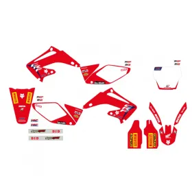 Blackbird Grafikos lipdukų kompl. REPLICA TEAM HRC 24 Honda CR 125-250R 00-07