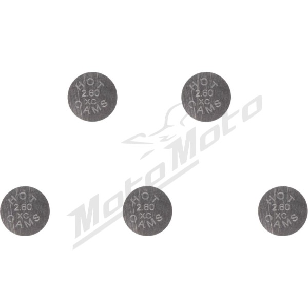 HOT CAMS Replacement Valve Shims Ø10x2,60mm - 5 pcs