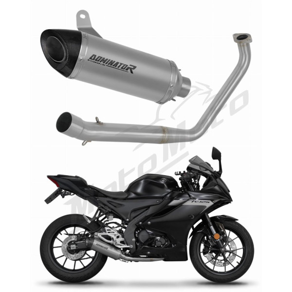Yamaha YZF R125 2019-2020 Dominator pilna išmetimo sistema titaninė HP8 + dB killer