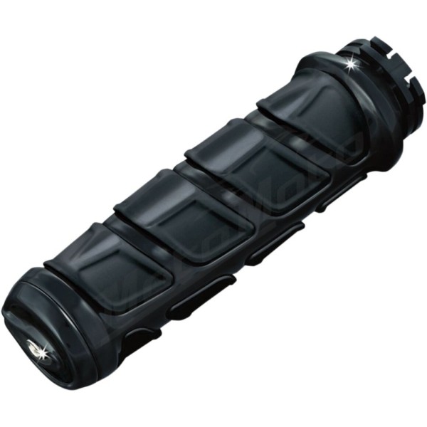 KURYAKYN Kinetic Black Grips Ø25.4mm Harley Davidson FLDE / FLFB / FLHT / FXBR / FXST 1750/1923 18-24