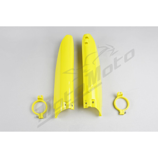 UFO Yellow Fork Guards For Suzuki RM 125-250cc 99-03