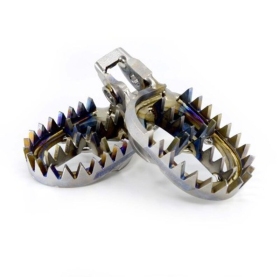 PRO-PEGS Titanium MX Footpegs GAS GAS / YAMAHA 85-450cc 1999-2025