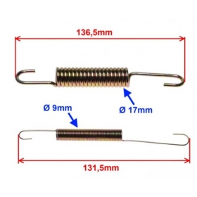 Centrinės kojelės spyruoklės JUNAK 901 136,5x17mm/ 131,5x9mm 2vnt.