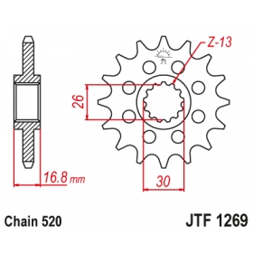 Front sprocket JTF1269