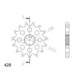 Supersprox Front sprocket 558.16 16t