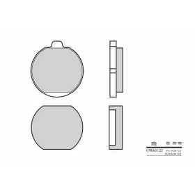 BREMBO Street Carbon Ceramic Brake pads ​​​​​​​KAWASAKI KH / KZ / Z 400-1000cc 1975-1994