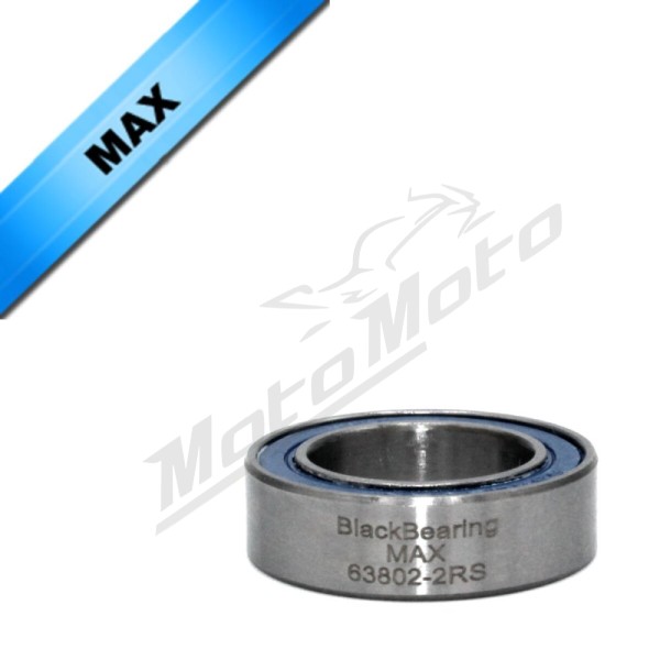 BLACK BEARING kalnų dviračio šarnyro guolis MAX 15x24x7 mm 63802-2RS