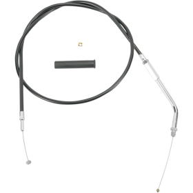 DRAG SPECIALTIES Black Vinyl Throttle/Idle Cable Harley Davidson FLHR / FLHS / FLHT / FLHTC / FLHTCU / FLHTCUI 883-1340cc 88-95