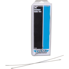 DRAG SPECIALTIES Stainless Steel Cable Tie 35,5cm 5pcs.