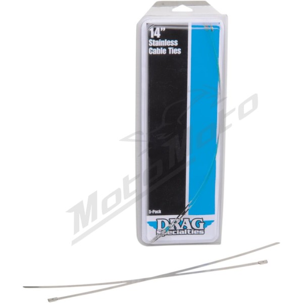 DRAG SPECIALTIES Stainless Steel Cable Tie 35,5cm 5pcs.