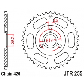 Rear sprocket JTR255