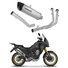 Full Exhaust System Collector Silencer Titanium HP6 + dB killer Rieju Aventura 500 2023-2026