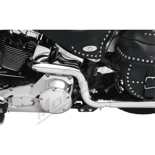 BASSANI XHAUST Power Curve True-Dual Crossover Header Pipes Harley Davidson 1340-1450cc 1986-2006