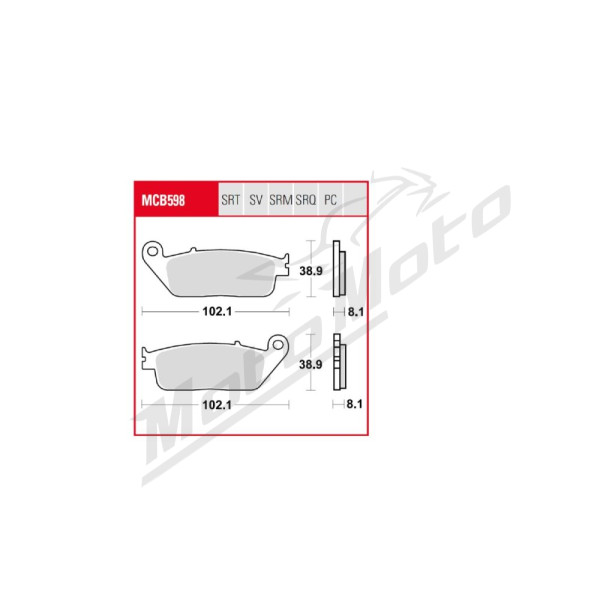 TRW TRQ Brake Pad Sintered Race Honda / Kawasaki / Suzuki / Triumph  / Yamaha 125-1000cc 88-20