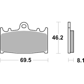 Brembo Brakepads Carbon-Ceramic Racing Kawasaki KLZ1000 Versys 2012-2018