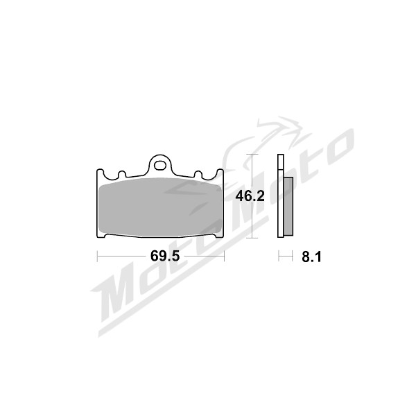 Brembo Brakepads Carbon-Ceramic Racing Kawasaki KLZ1000 Versys 2012-2018