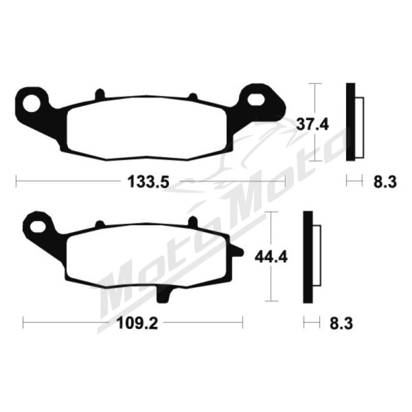 TECNIUM Sintered Metal Brake Pads MTR205 Suzuki / Kawaski 650/1500 90-24