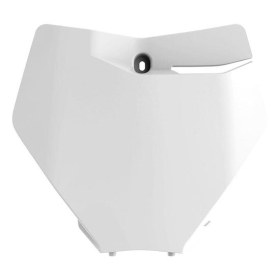 Polisport priekinis numerio plastikas KTM SX, SX-F 125/450cc 19-22 Balta