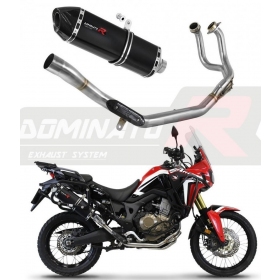 Duslintuvo kompl. Dominator HP7 BLACK HONDA CRF 1000L Africa Twin 2015-2017