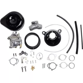 S&S CYCLE Super G Carburetor with Stealth Air Cleaner Kit Harley Davidson FLH / FLHR 1340cc 84-99