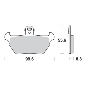 SBS KH170 STREET PERFORMANCE Brake Pads BMW K1 / K100 / K1100 / R100 / R1100 / R80 800-1100cc 89-00
