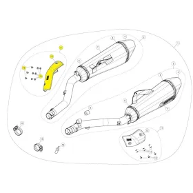 AKRAPOVIC Exhaust Heat Shield BMW K 1600 GT-GTL 11-24