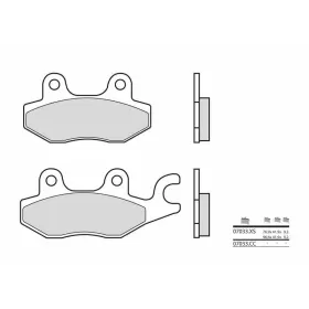 BREMBO Scooter Carbon Ceramic stabdžių trinkelės DAELIM / HYOSUNG / ITALJET / KYMCO / SYM 50-650cc 1994-2024