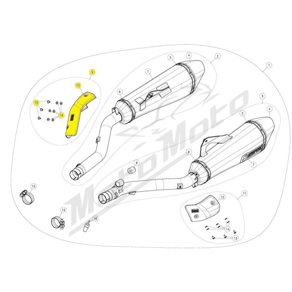 AKRAPOVIC Exhaust Heat Shield BMW K 1600 GT-GTL 11-24