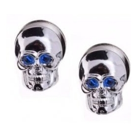 Number plate skull bolts 2pcs 6mm
