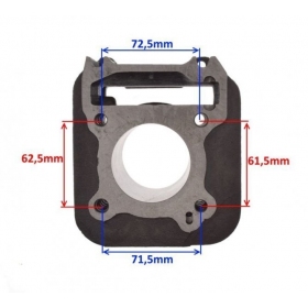 Cylinder kit MaxTuned PIAGGIO / GILERA AC 125cc / Ø57 / PIN Ø15 4T