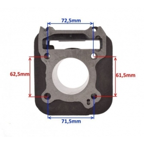 Cilindro komplektas MaxTuned PIAGGIO / GILERA AC 125cc / Ø57 / PIN Ø15 4T